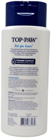 Top Paw All-in-1 Oatmeal Shampoo and Conditioner for Dogs, 17 Ounces - Image 3