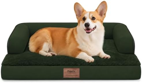MEKIY Orthopedic Waterproof Dog Bed Pet Couch with Bolster for Medium Dogs by Mekiy