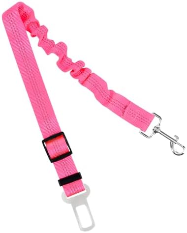 Dog Set Belt for Car Adjustable Dog Seatbelts for Vehicle Pink by NCMAMA