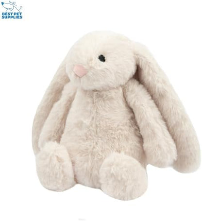 Best Pet Supplies Bunny Buddy Squeaky Plush Dog Toy - Beige & Gray - Image 2