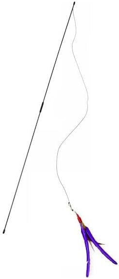 Go Cat Refill Lure Attachment for Teaser Wand Da Bee, Da Bird, Da Cat Catcher, Da Wild Thing and More (36 inch Pull Apart Wand w/Da Bird Guinea Feathers)