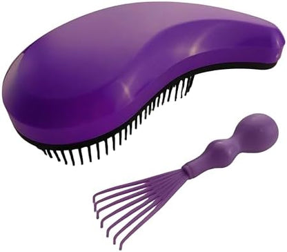 Gentle Grooming Puppy Brush with Gift Box (Dark Purple) by MAEELOU