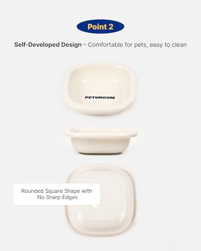 PETHROOM Well Fit Dog Bowl, Durable Ceramic Cat & Dog Food and Water Bowl - Image 6