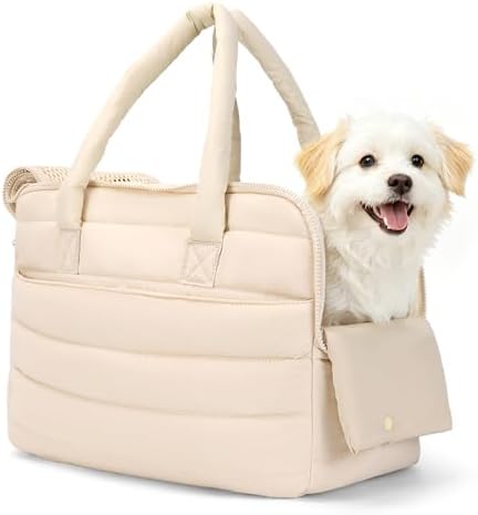 Dog Purse Carrier for Small Dog Cat up to 13lbs, Lightweight Pet Carrier by CleverCode