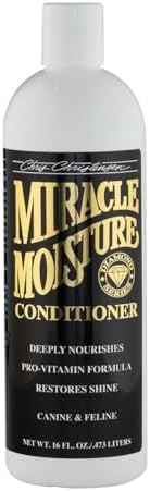 Chris Christensen Diamond Series Miracle Moisture Dog Conditioner, Groom Like a Professional, Pro-Vitamin Formula, Provides Maximum Moisture, Use on Both Dogs and Cats, Made in USA, 16 oz by ChrisChristensen