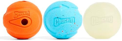 Chuckit Gen 1 Fetch Pack Dog Balls - Interactive Dog Toys, High-Bounce Fetch Ball, Floating Ultra and Rugged Balls, Durable - Size Medium, 2.5-inch Diameter, Set of 3 - Image 2