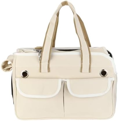 Cat Carrier for Pet White Dog Carrier Carrying Case Up to 16.5lbs by Unknown