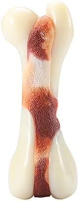 Tikaton Indestructible Dog Chew Toys for Aggressive Chewers, Beef Flavor Durable Dog Teething Chew Toys Bones for Large/Medium/Small Puppies by Tikaton