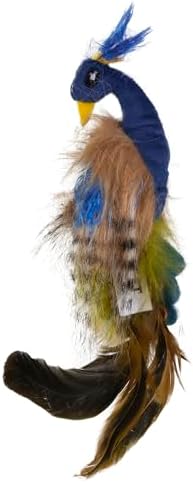 Pet Zone Pretty Peacock Feathered Plush Cat Toy with Catnip, Pack of 1 - Image 2