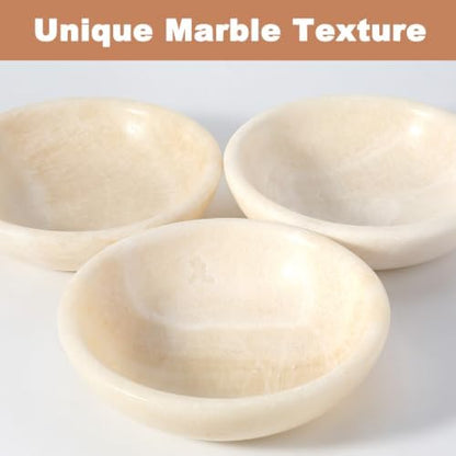 Natural Marble Cat Bowl, Weighted 1.5lb Cat Food Bowl for Small Dog, Small Animal Pet Food Dish Non-Slip, Whisker Fatigue Relief, Premium Ivory White Stone for Home Decor - Image 4