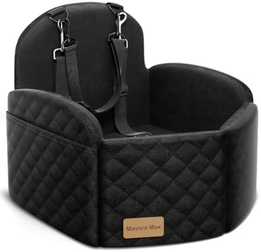 Dog Car Seat Booster for Small/Medium Dogs up to 35lbs, Black by Unknown