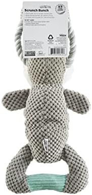 Outward Hound Scrunch Bunch Dog Tug Toy, Bunny, Plush & Squeaky, 16.7" - Image 3