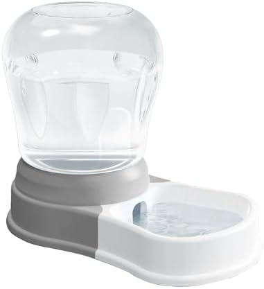STALTWO 1 Gallon Automatic Gravity Dog Water Dispenser, BPA-Free, Grey by Staltwo