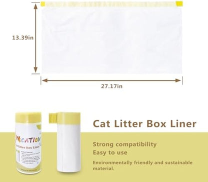 60 Count Cat Litter Box Liners, Only Compatible with Neakasa and PetPivot Self-cleaning Cat Litter Box - Image 2