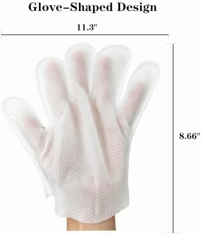 20 Pack Deodorizing Pet Cleaning Glove Wipes for Dogs and Cats,Cleaning Gloves with Coconut Oil for Paws, Face, Ears & Butt, Instant - Image 4