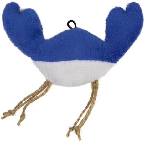 Mad Cat Be Bright Light Up Crab Cat Toy, Touch Activated LED Plush, Catnip - Image 4