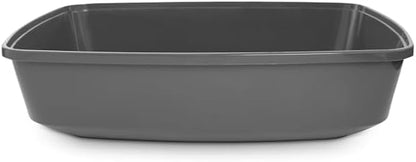 So Phresh Open Cat Litter Box Charcoal Large 19.5" L X 14.8" W X 4.3" H