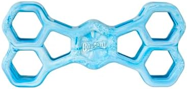 Chuckit! Holee Roller Dog Treat Puzzle Bone, Small, Blue – Interactive Treat & Chew Puzzle Toy for Dogs Up to 20 lb – Durable Rubber Bone‑Shaped Fetch Toy for Mental Stimulation – Pack of 1 by Chuckit