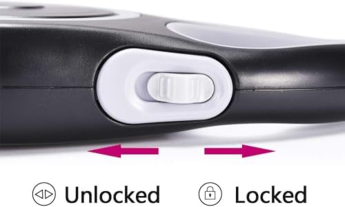 Retractable Dog Leash, EC.TEAK 26 Foot Dog Walking Leash for Medium Large Dogs up to 110lbs, One Button Break & Lock, Heavy Duty No Tangle. Large - Image 4
