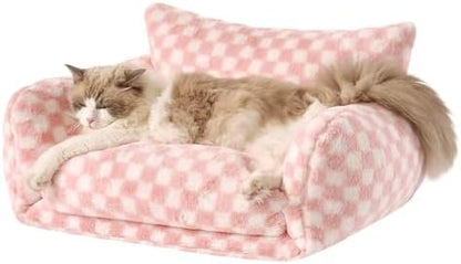 Hollypet Cat Bed Small Dog Orthopedic Couch Beds for Pets up to 20 lbs by Hollypet