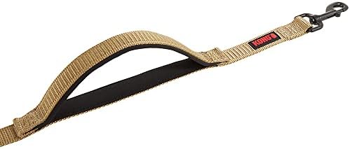 KONG Comfort Ultra Durable Traffic Padded Handle Hands Free Quick Control Leash 6' (Tan) - Image 4