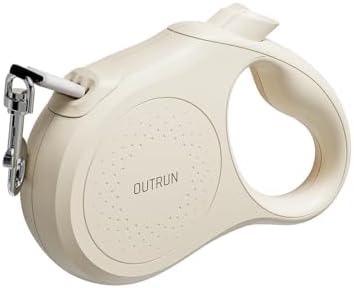 OUTRUN Retractable Dog Leash 16 FT Tape, up to 55 lb, No Tangle by Unknown