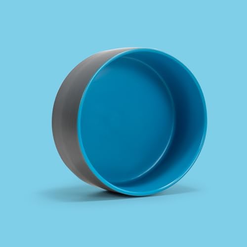 SPUNKYJUNKY 28.7OZ Ceramic Dog and Cat Bowl, Modern Cute Weighted Food Water Bowl for Replace Blue-Grey (1 Pack) - Image 7