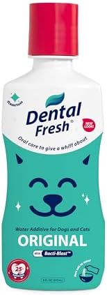 Dental Fresh Water Additive for Dogs & Cats, Flavorless, 8 fl oz by DentalFresh