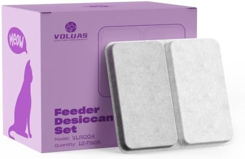 Voluas Pet Food Desiccant Bags for Automatic Feeders 12 Pack by Voluas
