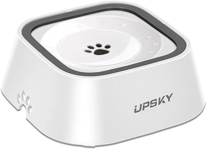 UPSKY 35oz No-Spill Pet Water Bowl, Slow Water Feeder for Dogs and Cats by UPSKY