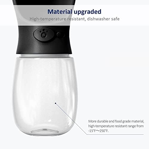 WePet Portable Dog Water Bottle, 12 OZ, Leak Proof Puppy Water Dispenser with Drinking Feeder for Pets Outdoor Walking, Hiking, Travel, Food Grade Plastic - Image 5