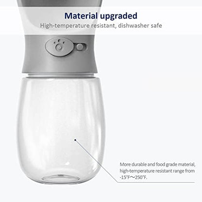 WePet Portable Dog Water Bottle, 12 OZ, Leak Proof Puppy Water Dispenser with Drinking Feeder for Pets Outdoor Walking, Hiking, Travel, Food Grade Plastic - Image 5