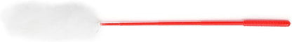 plplaaoo Interactive Cat Plush Teaser Wand for Indoor Play - Bite Resistant Flexible Soft Plush Cat Wand Toy for Kitten Training & Exercise,Funny Stick for Cats(White)