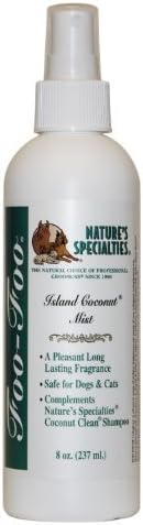 Nature's Specialties Island Coconut Mist Dog Cologne for Pets, Natural Choice for Professional Groomers, Ready to Use Perfume, Finishing Spray, Made in USA, 8 oz by NaturesSpecialties