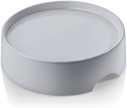CatGuru Food Table for Cat Bowls, Elevated Feeding Station for Cat Food Bowl, Raised Stand for Pet Food and Water Bowls, Pet Feeder for Indoor Cats, Stress Free Stand for Pet Dishes or Plates (Grey) by CatGuru