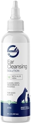 Stratford Ear Cleansing Solution - Sweet Pea Vanilla - 8oz by StratfordRXAnimalCare
