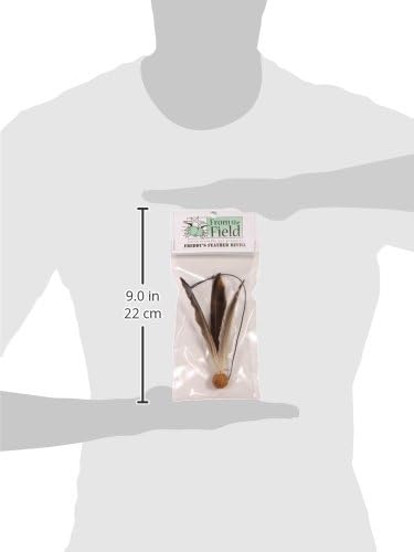 from The Field Freddy's Feather Wand Refill | Natural Cat Toy with Dye-Free Feathers | Eco-Friendly Cork & Hemp String | Interactive Play for Cats | USA-Made Feather Replacement Attachment