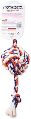 Mammoth Pet Products Flossy Chews Color Monkey Fist Ball with Rope Ends, Large, 18-Inch, multi (20096F) - Image 3