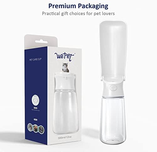 WePet Foldable Portable Dog Water Bottle Puppy Water Dispenser with Drinking Feeder, 19 OZ, High-Temperature Resistant Leak Proof for Pets Outdoor Walking, Hiking, Travel, Food Grade Plastic BPA Free - Image 7