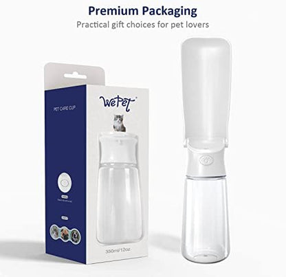 WePet Foldable Portable Dog Water Bottle Puppy Water Dispenser with Drinking Feeder, 19 OZ, High-Temperature Resistant Leak Proof for Pets Outdoor Walking, Hiking, Travel, Food Grade Plastic BPA Free - Image 7