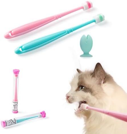 E.M&S.T by Emmeliestella Small Dog & Cat Toothbrush 360° Soft Silicone by EMSTbyEmmeliestella