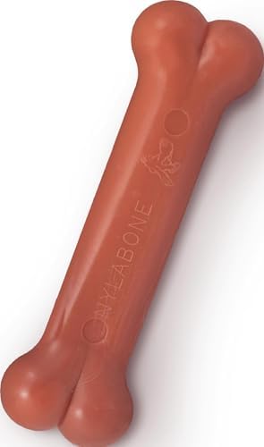 Nylabone Power Chew Classic Bone Chew Toy for Dogs, Durable Dog Toys for Aggressive Chewers, Bacon Flavor, X-Small/Petite - Up to 15 lbs. (1 Count) by Nylabone