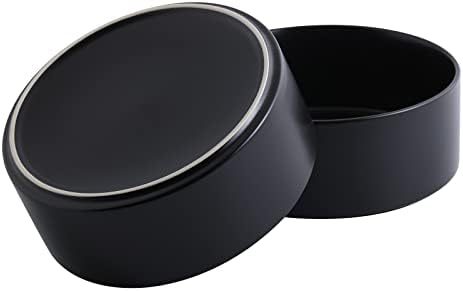 Black Dog Bowl Ceramic for Medium Large Breed, Heavy Weighted Dog Food Water Feeder Dish, Non - Slip Modern Cute Extra Big Porcelain 8 in Pet Bowl Maze - Image 6