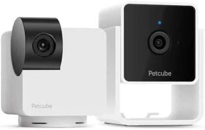 Petcube Cam and Cam 360 Bundle, 1080p HD Video, Night Vision, Two-Way Audio, Sound and Motion Alerts, Cat and Dog Monitor by Petcube