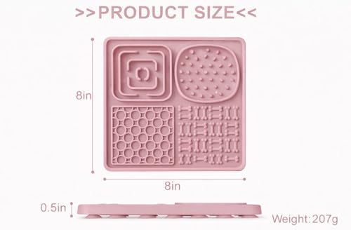 Hearth & Paw Silicone Lick Mat for Dogs, Blush Pink - Image 7