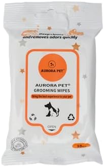 Aurora Pet Wipes – 100% Natural, Plant-Based Hypoallergenic Grooming Wipes for Dogs & Cats (120-Count Travel Pack) - Image 2