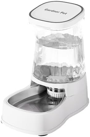 Automatic Dog Water Dispenser, Stainless Steel Bowls Feeder, 100% BPA-Free by GardnerPet