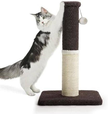 Made4Pets Cat Scratching Post with Sisal & Carpet for Indoor Cats, 23.6" by Made4Pets