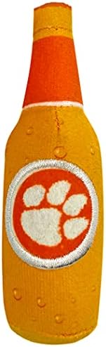BEST PLUSH CAT TOY - NCAA CLEMSON TIGERS Complete Set of 3 piece Cat Toys filled with Fresh Catnip. Includes: 1 Helmet Cat Toy, 1 Football Cat Toy with Feathers & 1 Beer Bottle. Beautiful Team LOGOS - Image 4