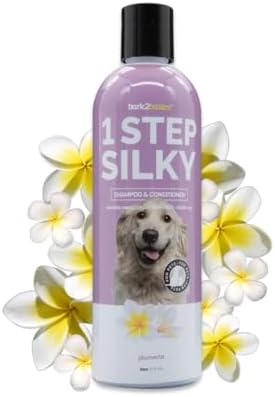 Bark2Basics One Step Silky Dog Shampoo & Conditioner, 16 oz - Natural Ingredients, 2 in 1 Formula, 16 to 1 Concentration, Detangles and Strengthens by Bark2Basics%7CGroomersChoice